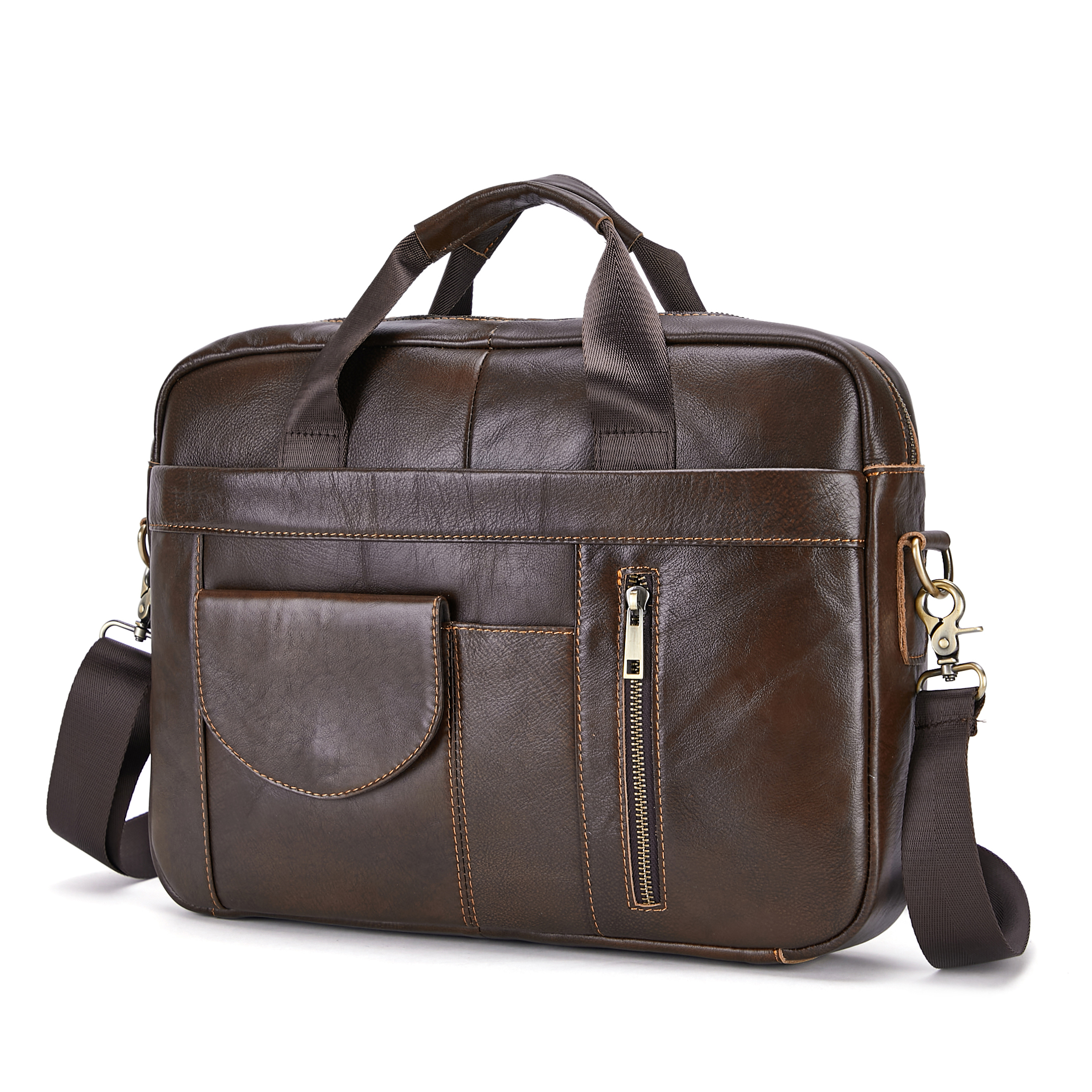 new vintage genuine leather mens bag top layer cowhide handbag mens briefcase vintage one shoulder crossbody bag fashion give gifts to men on valentines day details 3