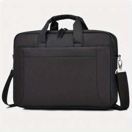 WEIXIER Large Capacity Computer Bag With Multiple Zipper Design, Men's Briefcase With Multiple Colors Choice And Internal Magic Tape